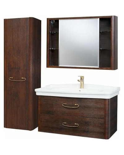 Шкаф пенал Bellezza Рикарда 40 L 4629605182445 подвесной Каштан