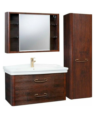 Шкаф пенал Bellezza Рикарда 40 R 4629605181448 подвесной Каштан