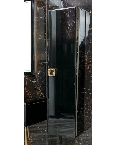 Шкаф пенал Boheme Armadi Art Lucido 35 772-GB подвесной Черный глянцевый