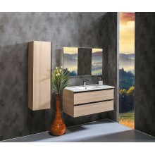 Шкаф пенал Boheme Armadi Art Capolda 35 849-120-LW подвесной Light wood
