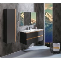 Шкаф пенал Boheme Armadi Art Capolda 35 849-120-A подвесной Антрацит