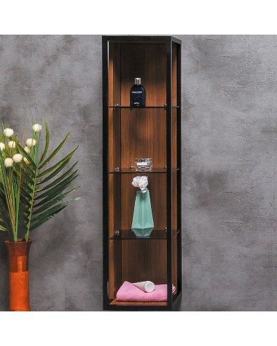 Шкаф пенал Boheme Armadi Art Loft 30 896-D подвесной Dark wood