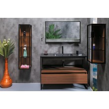 Шкаф пенал Boheme Armadi Art Loft 30 896-D подвесной Dark wood
