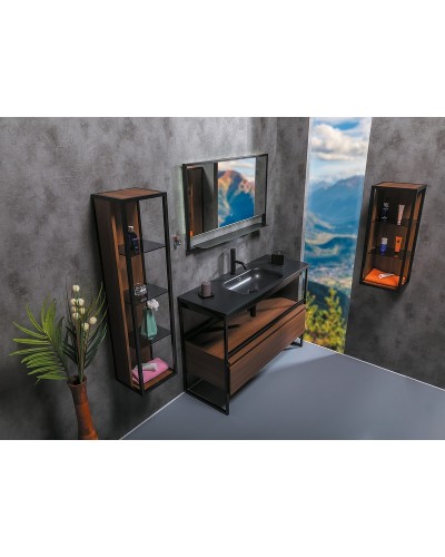 Подвесной шкаф Boheme Armadi Art Loft 30 895-D Dark wood