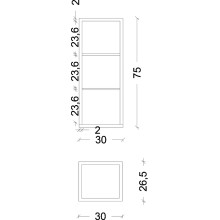 Подвесной шкаф Boheme Armadi Art Loft 30 895-W Белый