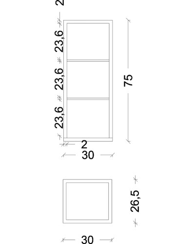 Подвесной шкаф Boheme Armadi Art Loft 30 895-W Белый