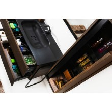 Шкаф пенал Boheme Armadi Art Vallessi 35 836-D подвесной Дуб темный матовый