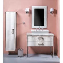 Шкаф пенал Boheme Armadi Art Monaco 35 868-WCR подвесной Белый глянец Хром