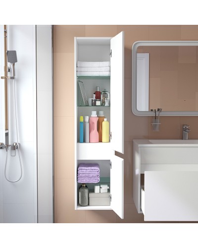 Шкаф пенал Iddis Esper 35 ESP35W0i97 подвесной Белый