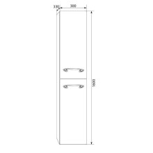 Пенал подвесной белый глянец R Marka One Delice У71287