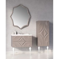 Пенал напольный капучино глянец Marka One Angel У67290