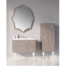 Пенал напольный капучино глянец Marka One Angel У67290