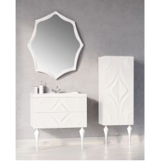 Пенал напольный белый глянец Marka One Angel У67291