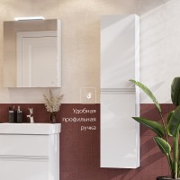 Шкаф пенал Roca Oleta 35 857650501 подвесной Белый матовый