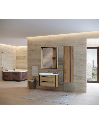 Шкаф пенал Bellezza Бруно 35 R 4622204181499 подвесной Табакко