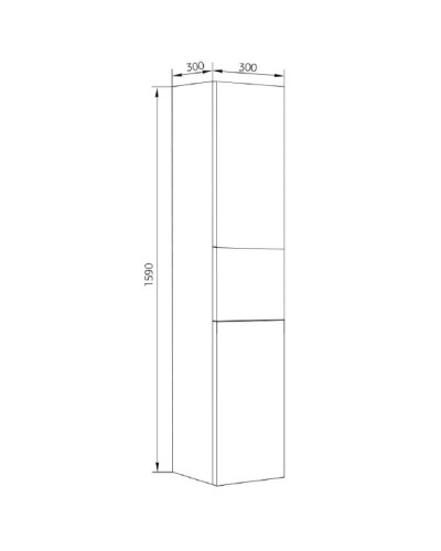 Пенал подвесной коко боло/белый Marka One Mix У72139