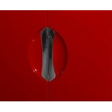 Шкаф пенал Bellezza Лагуна 35 L 4622107002037 Красный Белый