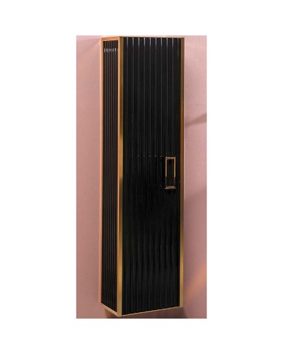 Шкаф пенал Boheme Armadi Art Monaco 35 868-BG подвесной Черный глянец Золото