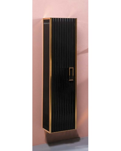 Шкаф пенал Boheme Armadi Art Monaco 35 868-BG подвесной Черный глянец Золото