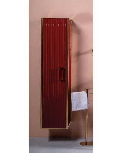 Шкаф пенал Boheme Armadi Art Monaco 35 868-RG подвесной Бордо глянец Золото