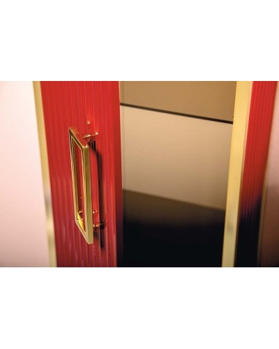 Шкаф пенал Boheme Armadi Art Monaco 35 868-RG подвесной Бордо глянец Золото