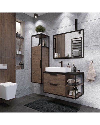 Шкаф пенал Grossman Лофт 40 304001 подвесной Веллингтон