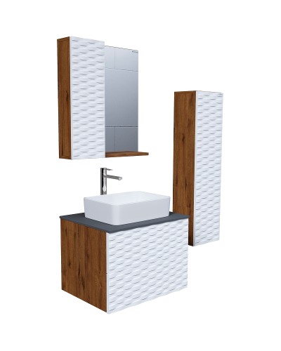 Шкаф пенал Grossman Альба 30 303009 подвесной Веллингтон Белый матовый