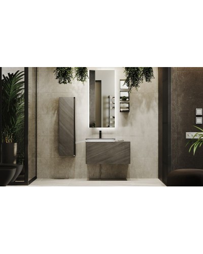 Шкаф пенал Jorno Incline 33 Inc.04.120/P/Bet/JR подвесной Бетон