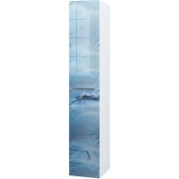 Шкаф пенал Marka One Idalgo 30П R У73146 подвесной Blue marble