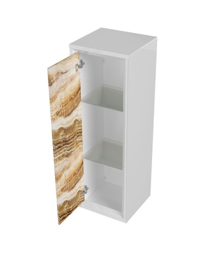 Шкаф пенал Marka One Seattle 30П L У73217 подвесной Onyx