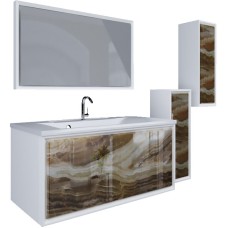 Шкаф пенал Marka One Seattle 30П R У73157 подвесной Onyx