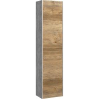 Пенал подвесной бетон светлый/ дуб балтийский L/ R Aqwella 5 Stars Mobi MOB0535BS/ MOB0735DB/ P