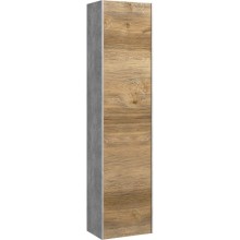 Пенал подвесной бетон светлый/ дуб балтийский L/ R Aqwella 5 Stars Mobi MOB0535BS/ MOB0735DB/ P