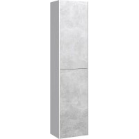 Пенал подвесной белый глянец/ бетон светлый L/ R Aqwella 5 Stars Mobi MOB0535W/ MOB0735BS/ P