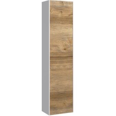 Пенал подвесной белый глянец/ дуб балтийский L/ R Aqwella 5 Stars Mobi MOB0535W/ MOB0735DB/ P