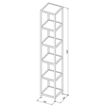 Стеллаж Allen Brau Liberty 30 1.33005.BB Черный браш