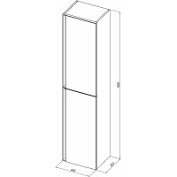 Шкаф пенал Allen Brau Eclipse 40 1.E1005.CGM подвесной Олива матовый