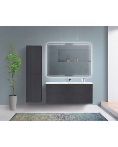 Шкаф пенал Cezares Duet 40 DUET-1500-2A-SC-GR-P подвесной Grafito