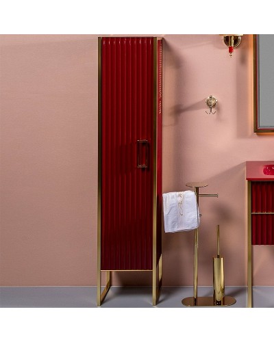 Шкаф пенал Boheme Armadi Art Monaco 35 L 868-RG-L Бордо глянец Золото