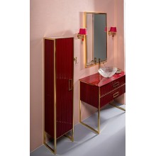 Шкаф пенал Boheme Armadi Art Monaco 35 L 868-RG-L Бордо глянец Золото