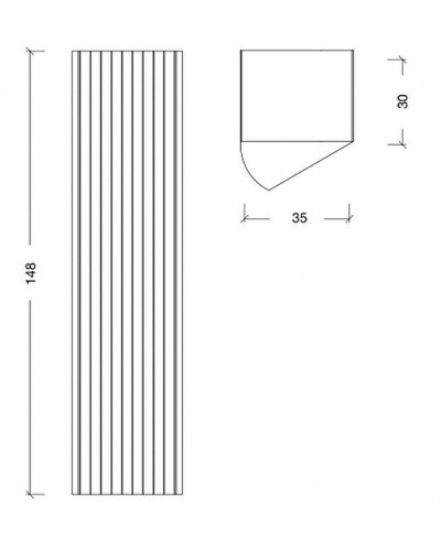 Шкаф пенал Boheme Armadi Art Monaco 35 868-RCR подвесной Бордо глянец Хром