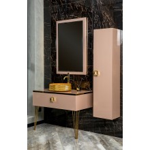 Шкаф пенал Boheme Armadi Art Lucido 35 772-Rose подвесной Пыльная Роза