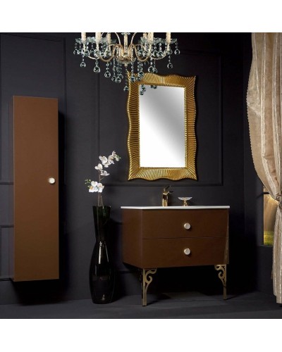 Шкаф пенал Boheme Armadi Art NeoArt 35 834-DB подвесной Dark Brown