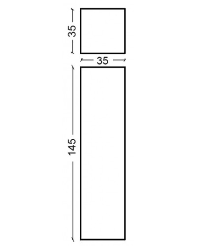 Шкаф пенал Boheme Armadi Art NeoArt 35 834-DB подвесной Dark Brown