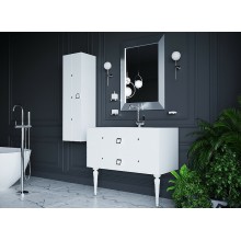 Шкаф пенал Boheme Armadi Art Vallessi Avantgarde Piazza 35 844-WCR подвесной Белый Хром