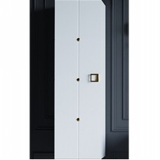 Шкаф пенал Boheme Armadi Art Vallessi Avantgarde Piazza 35 844-WG подвесной Белый Золото