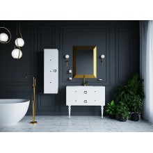 Шкаф пенал Boheme Armadi Art Vallessi Avantgarde Piazza 35 844-WG подвесной Белый Золото