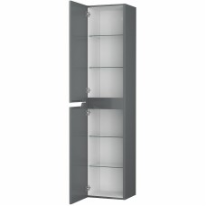 Шкаф пенал Owl 1975 Hella 35 L OW24.04.02 подвесной Серый глянец