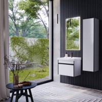 Шкаф пенал Aqwella Urban 35 URB0535W подвесной Белый