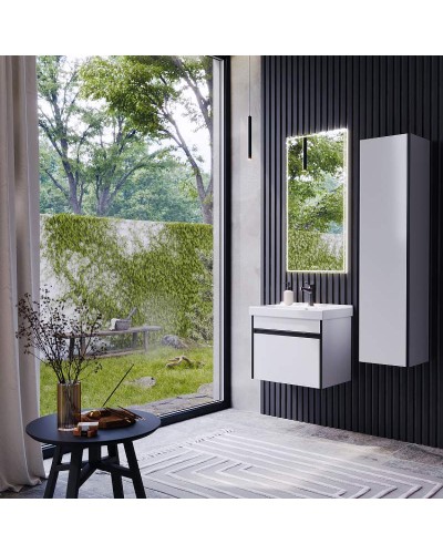 Шкаф пенал Aqwella Urban 35 URB0535W подвесной Белый